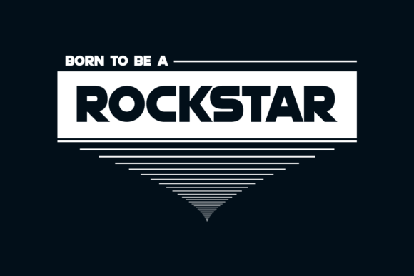 Born to Be a Rockstar Graphics for T-Shirt Designs