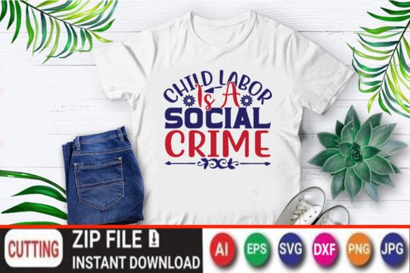 Child Labor is a Social Crime Graphics & T-Shirt Designs