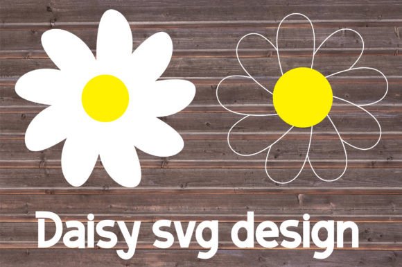 Daisy SVG Design for T-Shirt Graphics & Crafts