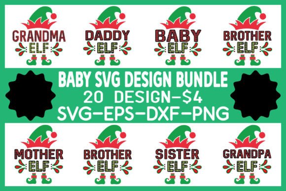 ELF FAMILY SVG DESIGN BUNDLE: Graphics & T-Shirt Designs