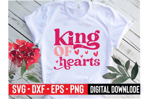 King of Hearts: A Bold Embroidery Design