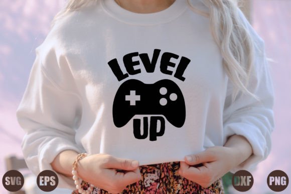 Level Up Graphics for T-Shirt Designs