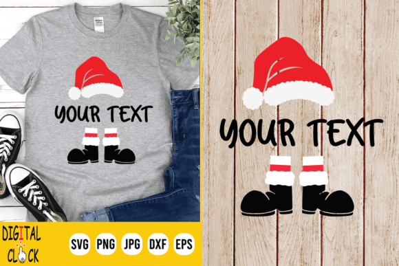 Santa Monogram Svg: Graphics & T-Shirt Designs
