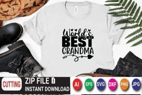 World’s Best Grandma Graphics for T-Shirt Designs